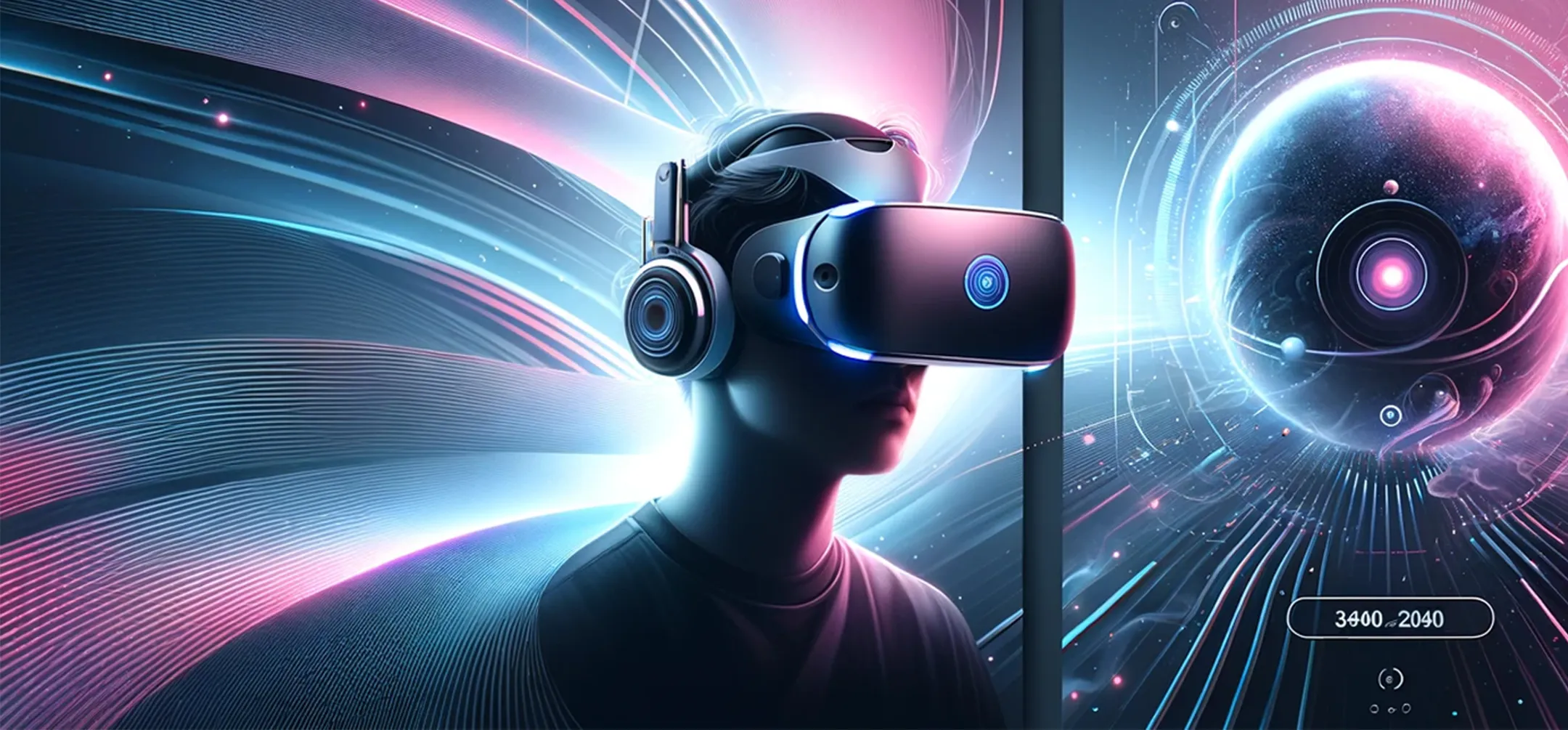 a man wearing a headset