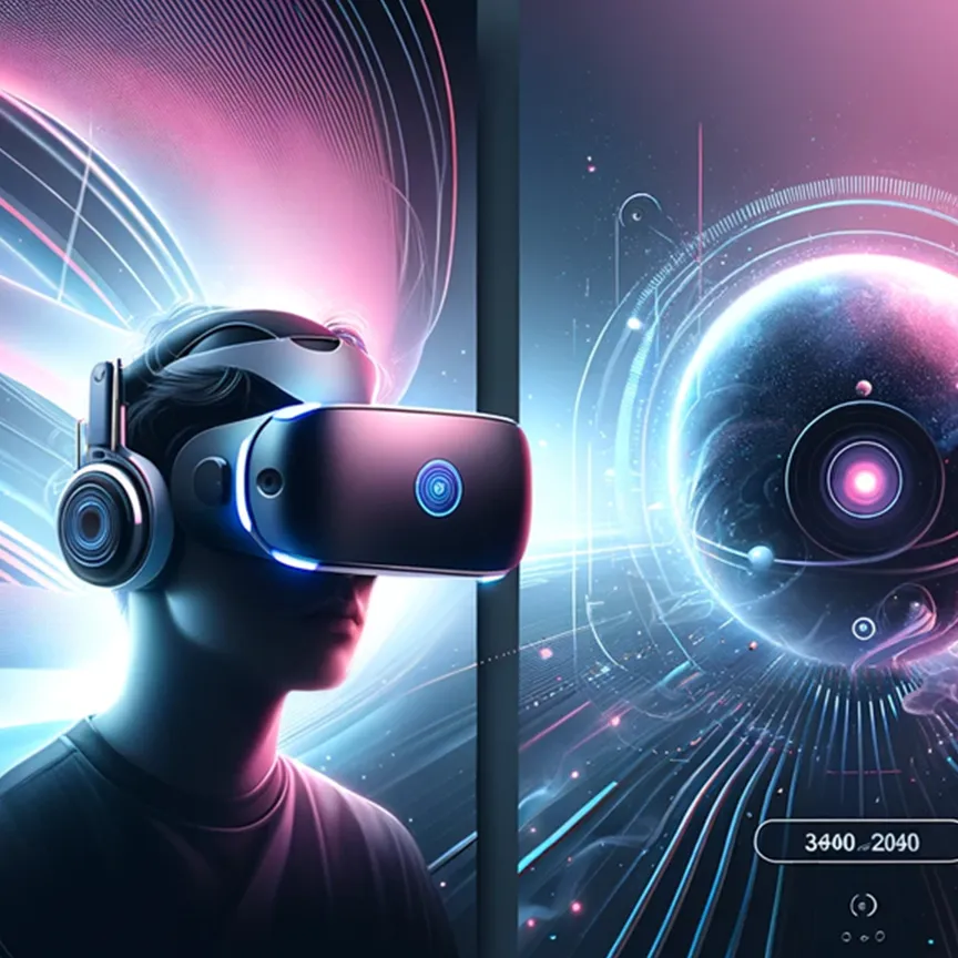 a man wearing a headset